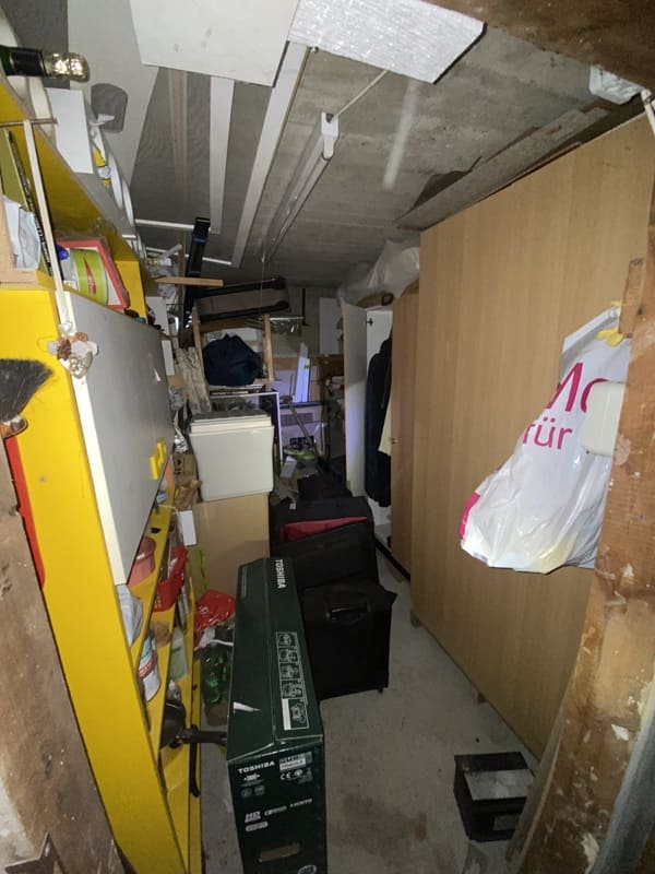 Kellerentrümpelung von Pack Ma's Vorher
